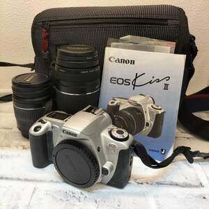 キャノン 一眼レフカメラ CANON EOS KISSⅢ　EF　28-80mm　3.5-5.6　75-300mm　4-5.6【1090