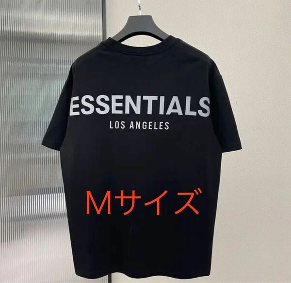 ESSENTIALS エッセンシャルズ 反射バックTシャツ 黒 M