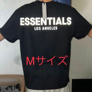 ESSENTIALS エッセンシャルズ 反射バックTシャツ 黒 M