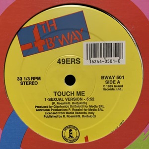 ◆ 49ers - Touch Me (Sexual Version)◆12inch US盤 CLUBヒット!!