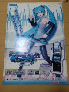 初音ミク Project DIVA Arcade Version Bプロジェクト ディーバ アーケード 　B1ポスター