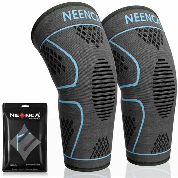 【Mサイズ】NEENCA 膝サポーター スポーツ用 膝保護 通気性　両足 左右