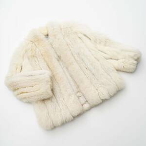 MG2508^SAGA FOX/ SaGa fox fox fur coat / fur jacket FOXbook@ fur / real fur ivory series size 11 number 