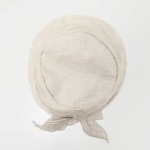 GO8598▽イタリア製 フルラ FURLA リネン リボン レディースハット 帽子 約56.5cm ベージュ系_画像4