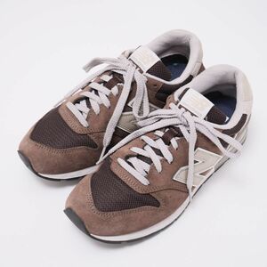 GP7372▲new balance/ニューバランス CM996SHB ローカット スニーカー 靴 ブラウン系 サイズ6/24cm/ワイズD