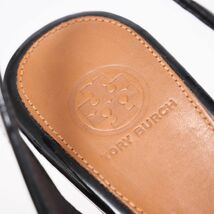 GO6602▽TORY BURCH トリーバーチ*size7M*パテントレザー*ダブルT*オープントゥ*スリングバック*プラットフォーム*サンダル*パンプス*靴_画像6