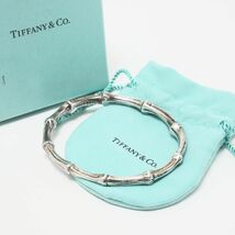 MG2811▽TIFFANY&Co. ティファニー バンブーバングル 925 スターリングシルバー ブレスレット アクセサリー 箱付き_画像1