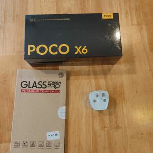 POCO x6 白色　8GB 256GB 新品未開封　ガラスフィルム付　日本語対応　グーグルプレイ対応　anntutu60万点