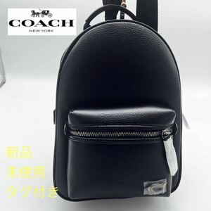 [1 jpy start ] Coach COACH coach men's bag leather shoulder body waist regular goods new goods unused tag black black 