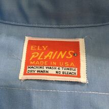 【made in USA】70's Americanclothing/ELY PLANES/westernshirt/size[15 1/2-35]/saxblue/redtag/状態good/_画像3