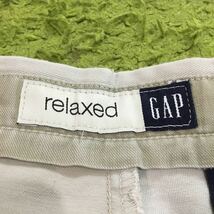 【made in Mexico】90's Americanclothing/GAP/ ［OLD GAP］/relaxedpants/W36L32/ivory/Whitetag/状態good/_画像5