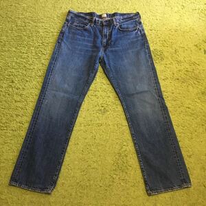 【made in Canada】Americanclothing/J.CREW/straight/W36L32/vintagehommage/handmade/黒カン/内股シングル/チェーン/状態good/