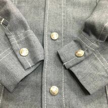 【made in USA】/70's deadstock/LEE shirtjacket/blacktriangletag/sizeS/gray/ピスマークMR R無し/極上品/_画像5