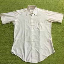 【made in USA】60's Americanclothing/Sears/QIANA shirt/size15-1/2white/Unionstamp/状態good/_画像1