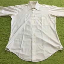 【made in USA】60's Americanclothing/Sears/QIANA shirt/size15-1/2white/Unionstamp/状態good/_画像5