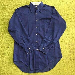 【made in USA】50's Americanclothing /SERO SHIRT MAKERS/workshirt/navybody/size15-32/状態good/