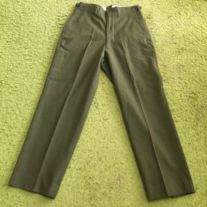 [made in USA]50's military deadstock/TROUSERS,FIELD,WOOL,1951/REGULAR-SMALL W27~W31/RAPIDzipper/ condition good/