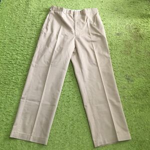 [made in USA]00's military deadstock/TROUSERS,MENS/size34R/khaki/co35:po65/ condition good/