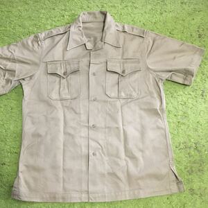 【made in USA】50's military vintage/USARMY/SHIRT,MAN'S CTN S.S. U.T.8.2OZ.KH.ARMY SH 1/size15 1/2/Koreanwar/