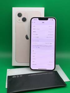 ★バッテリー新品 iPhone 13 256GB SIMフリー 格安SIM可 Apple SIMフリー MLNK3J/A ピンク 中古 新古品 MT0614 