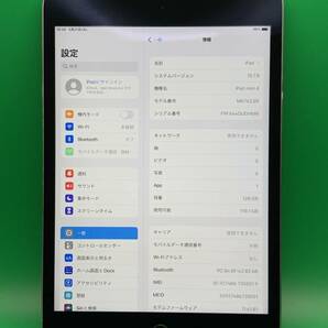 ★激安・訳あり iPad mini 4 Wi-Fi + Cellular 128GB SIMフリー 最大容量83% 格安SIM可 au ◯ MK762JA スペースグレー 中古 OG0100210545 