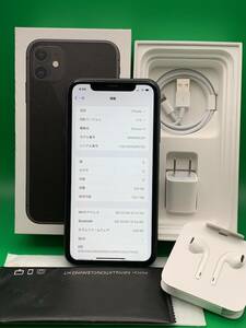 * ultimate beautiful goods iPhone 11 128GB SIM free most high capacity 100% cheap SIM possible docomo 0 MWM02J/A black used new old goods BP3035 2