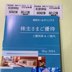 西武ホールディングス 株主優待 株主さまご優待冊子1冊　株主優待乗車証2枚 