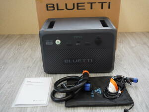 【中古美品】BLUETTI(ブルーティ) B210 拡張バッテリー防塵防水 2150Wh※AC240用接続ケーブル付属