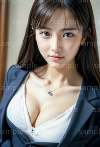 AI美女 AIイラスト A4ポスター 光沢ゴールド写真用紙使用 高画質 AIアート AIグラビア かわいい 女の子 美人 美少女 セクシー (39020)