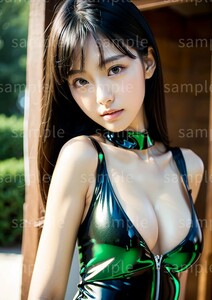 AI美女 AIイラスト A4ポスター 光沢ゴールド写真用紙使用 高画質 AIアート AIグラビア かわいい 女の子 美人 美少女 セクシー (36032)