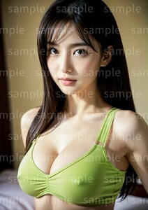 AI美女 AIイラスト A4ポスター 光沢ゴールド写真用紙使用 高画質 AIアート AIグラビア かわいい 女の子 美人 美少女 セクシー (43008)