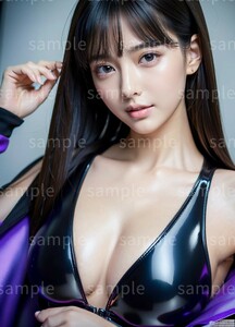 AI美女 AIイラスト A4ポスター 光沢ゴールド写真用紙使用 高画質 AIアート AIグラビア かわいい 女の子 美人 美少女 セクシー (39006)