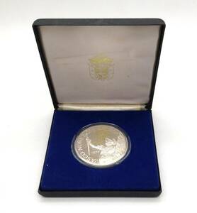 記念硬貨【 パナマ共和国 20バルボア プルーフ銀貨 】1977年 大型銀貨 銀貨 記念貨幣 海外銭 保管品 MN