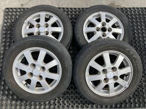 MITSUBISHI純正 ENKEI 155/65R13 4.00B +46 PCD100 アルミホイール4本セット