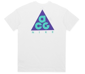 送料230円～ 海外正規品 新品未使用 NIKE ACG Tシャツ White x Light Menta XXLサイズ AO4643-100 ナイキ tee ホワイト 白