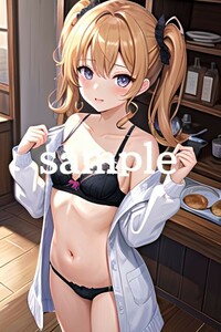 No.A-1042【全て1点もの】A4サイズ 美女ポスター 高品質光沢紙 イラスト アート コスプレ セクシー 水着 制服 下着 美女 巨乳 美乳 美尻