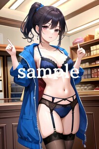 No.A-1212【全て1点もの】A4サイズ 美女ポスター 高品質光沢紙 イラスト アート コスプレ セクシー 水着 制服 下着 美女 巨乳 美乳 美尻