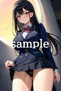 No.A-1449【全て1点もの】A4サイズ 美女ポスター 高品質光沢紙 イラスト アート コスプレ セクシー 水着 制服 下着 美女 巨乳 美乳 美尻