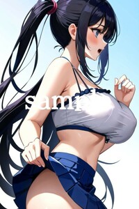 No.A-1442【全て1点もの】A4サイズ 美女ポスター 高品質光沢紙 イラスト アート コスプレ セクシー 水着 制服 下着 美女 巨乳 美乳 美尻