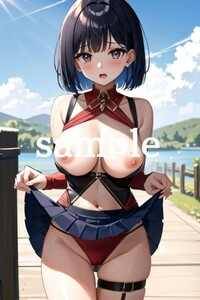 No.A-1525【全て1点もの】A4サイズ 美女ポスター 高品質光沢紙 イラスト アート コスプレ セクシー 水着 制服 下着 美女 巨乳 美乳 美尻