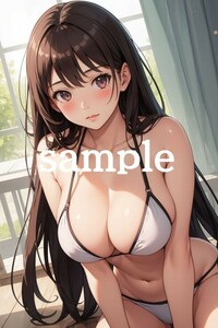 No.Bx-1273【全て1点もの】A4サイズ 美女ポスター 高品質光沢紙 イラスト アート コスプレ セクシー 水着 制服 下着 美女 巨乳 美乳 美尻