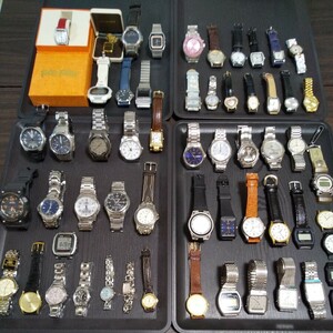 腕時計まとめて SEIKO CITIZEN CASIO G-SHOCK RADO ORIENT Folli Folli TRUSSARDI COGU VICTORIA Guy Laroche MICHAEL JORDI など合計58個