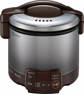  propane gas Rinnai home use gas rice cooker 0.54L 0.5~3. timer *ja- attaching [RR-030VQT(DB)] dark brown 