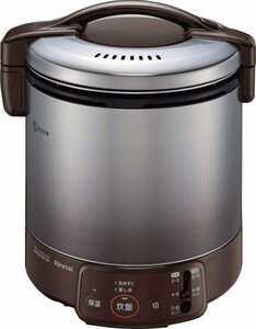  propane gas Rinnai home use gas rice cooker 1.8L 2~10.ja- attaching [RR-100VQ(DB)] dark brown 