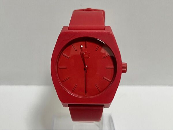 【中古品】adidas red×red ユニセックス シリコンベルト