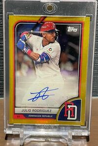 2023 Topps World Baseball Classic wbc autographs gold 直筆サイン Julio Rodriguez 50枚限定