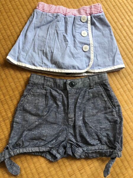 babygap ショートパンツ　hushush ハーフパンツ　2点セット　95-100サイズ