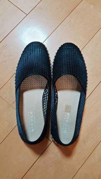 ニコル スリッポン サイズ41 紺色系 メッシュ
