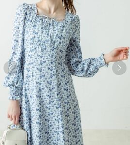 【完売品・美品】OLIVE des OLIVE オリーブデオリーブ ボレロ見えワンピース ロングワンピ 花柄 WEB限定色 花柄