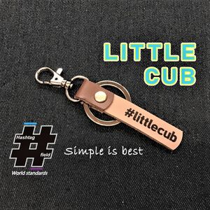 #LITTLE CUB 本革ハッシュタグキーホルダー リトルカブ カブ ホンダ